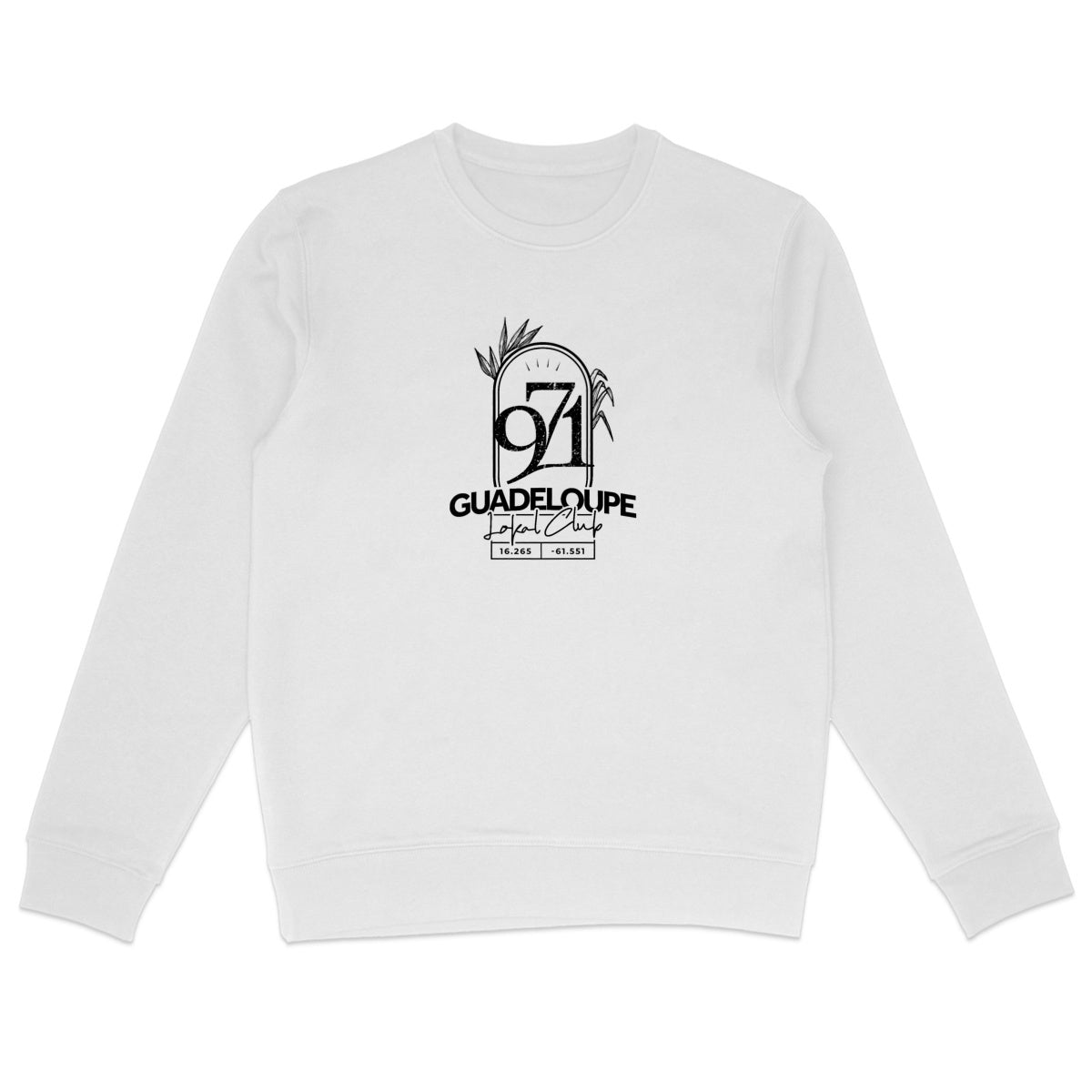 Sweat-shirt léger - Carte Guadeloupe - face_0