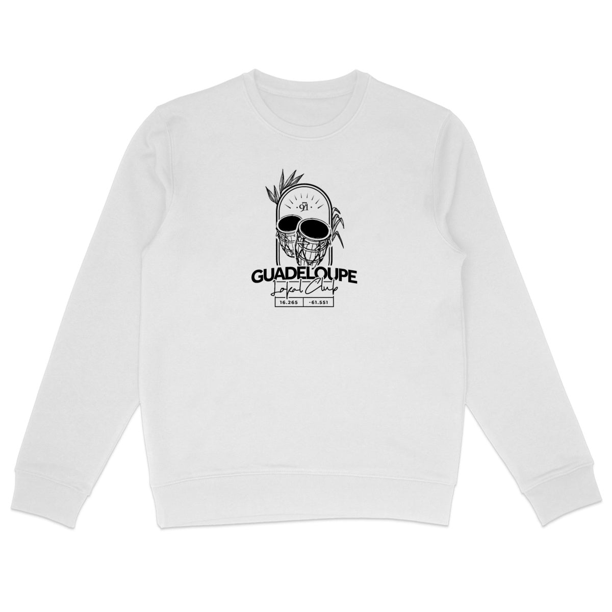 Sweat-shirt léger - Tambours Guadeloupe - face_0