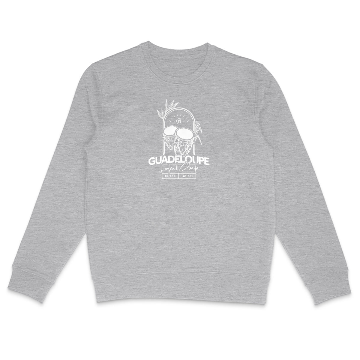 Sweat-shirt léger - Tambours Guadeloupe - face_1
