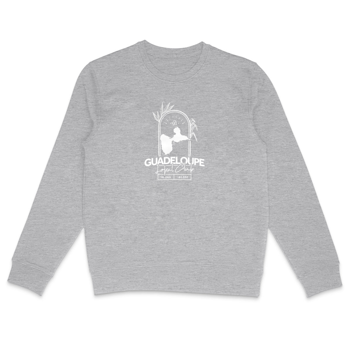 Sweat-shirt léger - Carte Guadeloupe - face_1