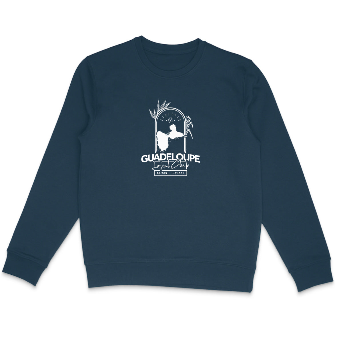 Sweat-shirt léger - Carte Guadeloupe - face_2