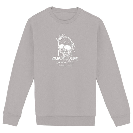 Sweat-shirt premium - Tambours Guadeloupe - face_gris
