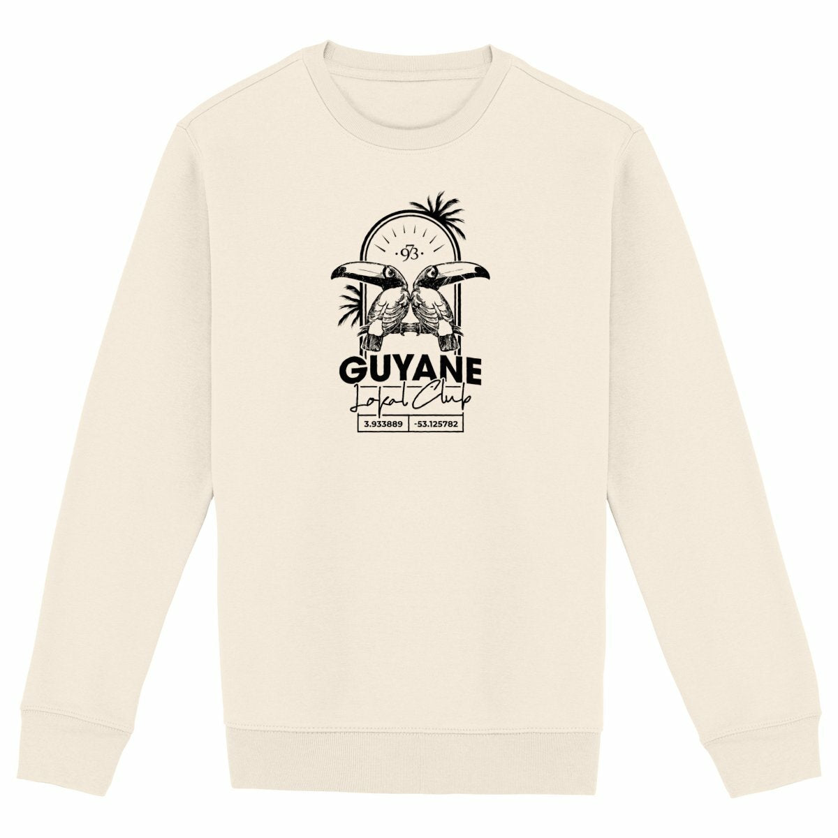 Sweat-shirt premium - Toucan Guyane - face_ivoire
