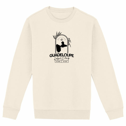 Sweat-shirt premium - Carte Guadeloupe - face_ivoire