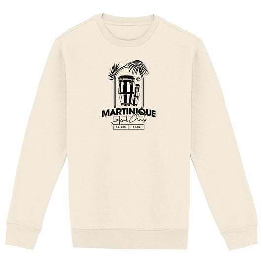 Sweat-shirt premium - Tambours Martinique - face_ivoire