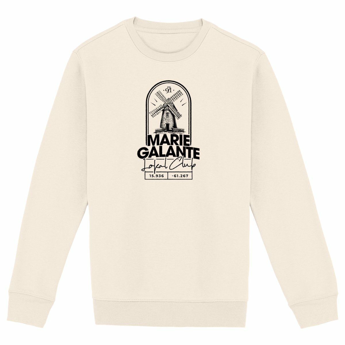Sweat-shirt premium - Moulin Marie-Galante - face_ivoire