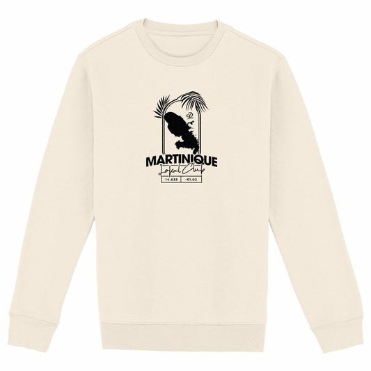 Sweat-shirt premium - Carte Martinique - face_ivoire